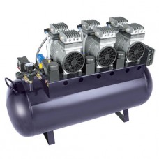 HK-6EW-90 (ND-300) - безмасляный компрессор для 4-х стоматологических установок, с ресивером 90 л (300 л/мин) Mercury (Китай)